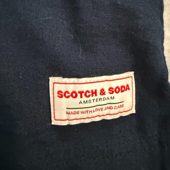 Scotch & Soda Navy Short-Sleeve Button-Up Shirt – Size Medium - Picture 5 of 10